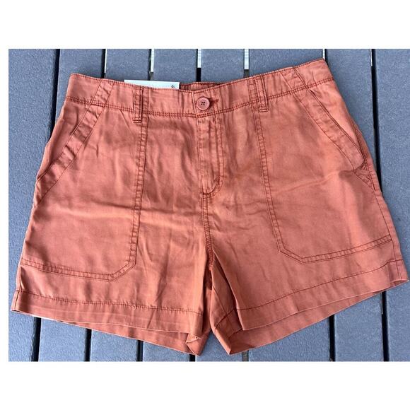 Sanctuary Fortune Tencel shorts, clay color, women's size S - Picture 1 of 8